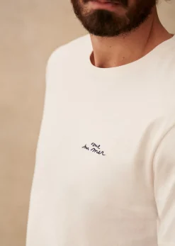 Sezane T-shirts motif|T-Shirt Vue Sur Mer Écru
