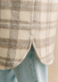 Sezane Vestes & Manteaux|Veste Anneline Gris Clair
