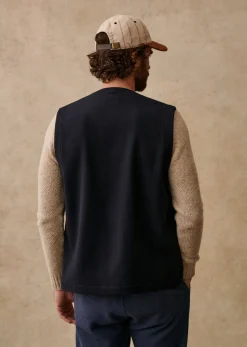 Sezane Vestes laine|Cardigans & Gilets|Veste Edern Marine