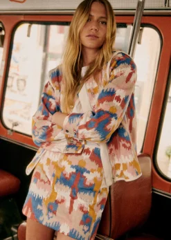 Sezane Vestes & Manteaux|Veste Elouise Broderie Ikat