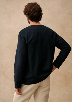 Sezane Vestes coton lin|Veste Germain Marine