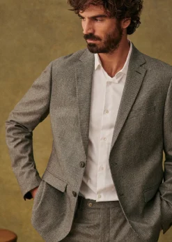 Sezane Vestes formelles|Veste Lucas Pied de Poule Beige