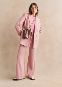 Sezane Vestes & Manteaux|Veste Michele - Création Solidaire Bois de rose chiné