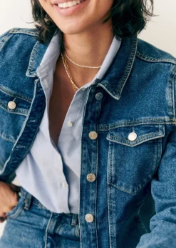 Sezane Vestes & Manteaux|Veste Wilfrield Denim