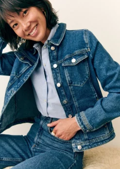 Sezane Vestes & Manteaux|Veste Wilfrield Denim